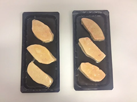 Escalope de Foie gras calibré : 40/50 grs